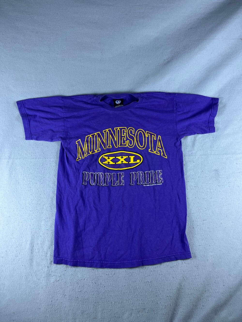 Vintage '98 Minnesota Vikings XXL Purple Pride T-Shirt Adult M NFL Football Tee